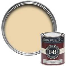 Paint Farrow & Ball Gloss Cream Metal Paint, Wood Paint Yellow 0.75L