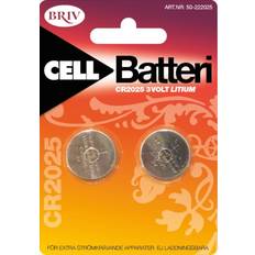 Knappcell Litium CR2025 3V 2-pack