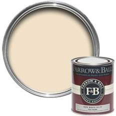 Blanc - Peinture Bois - Utilisation Intérieure Peintures Farrow & Ball Full Gloss 0.75 l New White 59 Creme Peinture Bois, Peinture Métal Blanc 0.75L