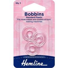 Hemline Plastic bobbins, brother, singer, bernette vertical load 11.5 high 3 pack 120.23