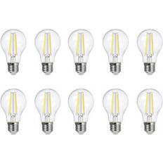 Lyskilder Sygonix SY-5275992 LED RGB-lamp EEK E A G E27 Pæreform 7.3 W = 60 W Varmhvid Ø x H 60 mm x 104 mm Kan ikke dæmpes 10 stk