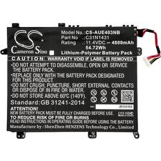 Akut ja Laturit Cameron Sino Asus Eee PC 403 Eee Book 403 VivoBook E403 akku 4800 mAh