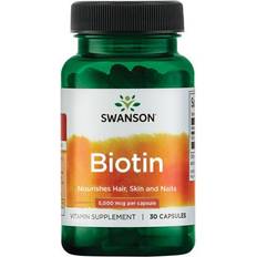 Swanson BIOTIN, 5000MCG CAPS 30 stk