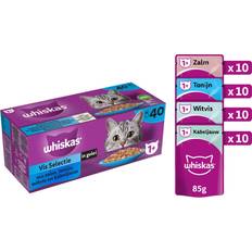 Whiskas Kat - Kattenvoer Huisdieren Whiskas Multipack Pouch Adult Vis Selectie 40 x 85 gr