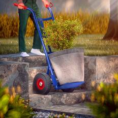 Deuba Steel Hand Truck 200kg Foldable