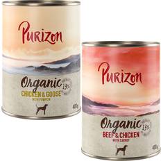 Purizon Mascotas Purizon Organic 6 x 400 g Comida Biológica Para Cães - Pack Misto 3 x Frango E Ganso