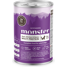 Monster Burkar - Hundfoder Husdjur Monster Multi Protein Beef, Chicken & Game