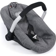 Bayer Chic 2000 708 76 bilstol för babydockor, grå jeans, 50 cm