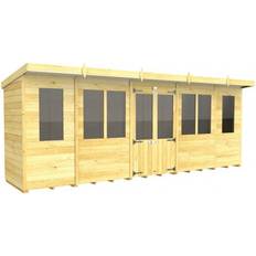 Total Sheds Pent Summer House 18ft Fast 2-5 Nationwide (Building Area )