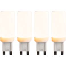 Luedd Set Van 4 G9 3-staps Dimbare Led Lampen 4,5w 500 Lm 2700k Transparant
