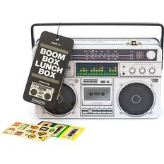 Lunch Boxes Suck UK Boombox Metal Lunch Box Silver