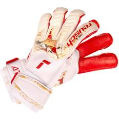 Best Goalkeeper Gloves reusch Attractive Gold X Glueprint - White/Gold/Red