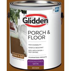 Interior paint Glidden Glidden Porch & Grab-N-Go Interior/ Primer Floor Paint Brown 1gal