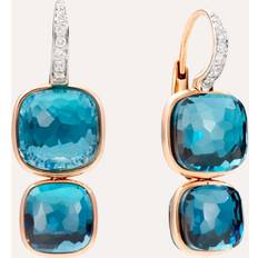 Rose Gold - Topaz Earrings Pomellato Nudo Pendant Earrings