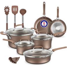 BAKKENMASTER Professional Cookware Set with lid 14 Parts