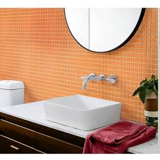 Orange Tiles Bed Bath & Beyond Apollo Tile 10 Pack Bevelled Glossy Mosaic Tile 9.67 Sq ft/case