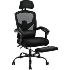 McQ Gaming Chair, Gaming Chairs for Adults, Reclining Gamer Chair Ergonomic Office Chair with Foot Rest, Mesh Computer Desk Chair Video Game Chair with Lumbar Support, Headrest, Padded Arms