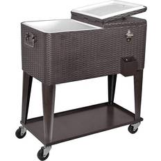 Ice chest cooler Clevr Store Rolling Cooler Ice Chest Cart