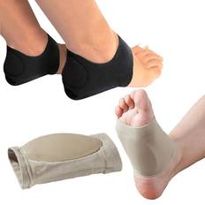 Plantar Fasciitis Relief by MEDIZED, Arch Support, Plantar Fasciitis Brace, Arch Support Socks, Plantar Fasciitis, Inserts, Insole, Sock, Orthotic, COMBO Pack Beige Arch Sleeve and Black Heel Wrap