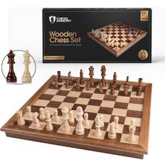 Chess Armory Wooden Chess Set 17 inch