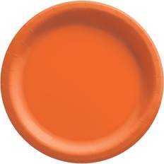 Party Supplies Amscan 10" Round Paper Plates, 80ct. in Orange Peel MichaelsÂ Orange Peel 10