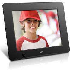 Black Digital Photo Frames Aluratek Aluratek ADMSF108F Motion Sensor