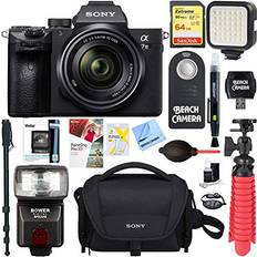 Sony a7III Full Frame Mirrorless Interchangeable Lens Camera with 28-70mm Lens 64GB Memory & Flash a7III Accessory Bundle