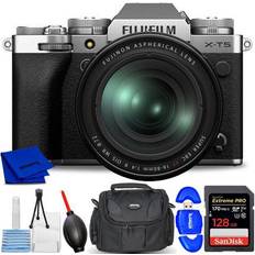 Digital Cameras Fujifilm FUJIFILM X-T5 Mirrorless Camera with 16-80mm Lens Silver 16782662 7PC Bundle