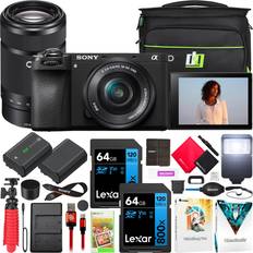 Digital Cameras Sony a6700 Alpha APS-C 4K Mirrorless Camera with 2 Lens Kit 16-50mm & 55-210mm ILCE-6700L Bundle with Deco Gear Photography Bag Flash Extra Battery Dual Charger Software & Accessories Kit