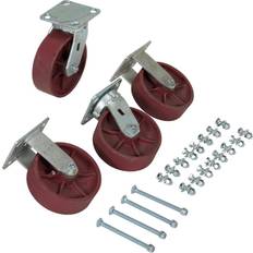 Casters Vestil 6" x 2" Ductile Steel Caster Kit D-CK4-SC6-2HD for Hopper 8000 Lb. Cap