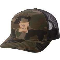 Leather Caps RVCA Men's Camo All The Way Trucker Snapback Hat