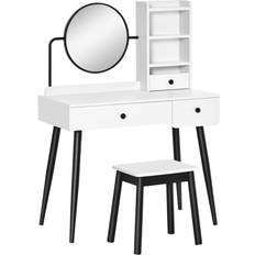 Homcom Dressing White Dressing Table 45x90cm