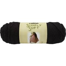 Yarn & Needlework Supplies Caron Bulk Buy: Simply Soft Solids 3-Pack Black #H97003-9727