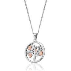 Beige Necklaces Clogau Tree of Life Silver Circle Pendant