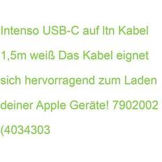 Kabel Intenso USB C/Lightning 1.5m