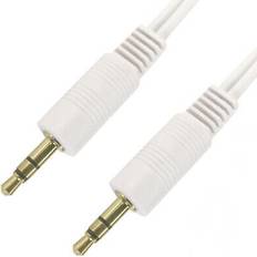 Cables Loops 0.2m Plug to Male Long Cable White Lead aux iPod Mp3