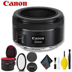 Canon EF - ƒ/1.8 Camera Lenses Canon EF 50mm f/1.8 STM Lens Intl + Lens Case Bundle