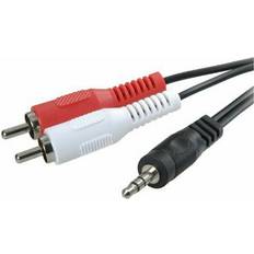 3GO CA101 Câble Audio Jack 3.5 Vers 2xRCA 2m 2m