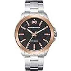 Men's Black Dial Two-Tone Stainless Steel Watch 43mm