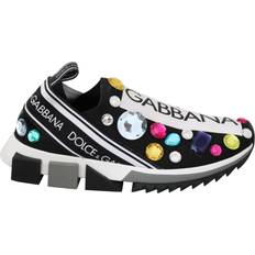 Dolce & Gabbana Multicolored Sneakers Dolce & Gabbana Black Multicolor Crystal Sneakers Shoes EU35/US4.5