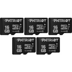 Patriot LX Series Micro SD Flash Memory Card 16GB 5 Pack