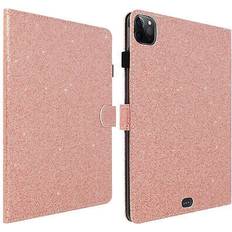 Avizar Étui Folio Paillettes Support Vidéo Rose Gold Pour iPad Pro 11 2022-2020