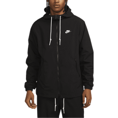 Nike Men's Club Full-Zip Woven Jacket - Black/White