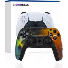 Game Controllers Gamenetics Custom Official Wireless Bluetooth Controller for PS5 Console PC Un-Modded Video Gamepad Remote Nebula