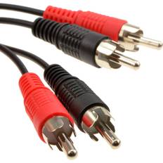 Cables Kenable 5m 2 phono plug to plugs stereo audio red/white for hifi tv