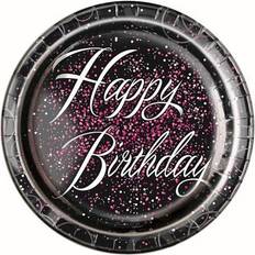 Party Supplies Unique Party Paper Glitz Birthday Plates Pack of 8