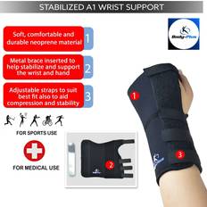 Wrist hand brace support carpal tunnel splint sprain arthritis stabilizer straps