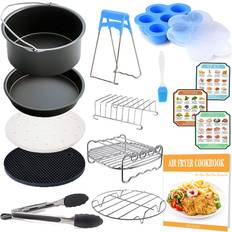 8 inch General Air Fryer Accessories 11 with Recipe Cookbook, Air Fryers, Philips, COSORI, Del