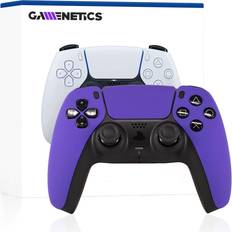 Game Controllers Gamenetics Custom Official Wireless Bluetooth Controller for PS5 Console PC Un-Modded Video Gamepad Remote Soft Touch Purple Haze