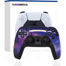 Game Controllers Gamenetics Custom Official Wireless Bluetooth Controller for PS5 Console PC Un-Modded Video Gamepad Remote Violet Galaxy